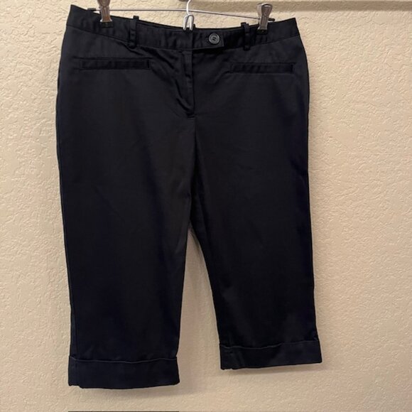 Worthington Modern Fit Black Capris Size 6P - Picture 1 of 4